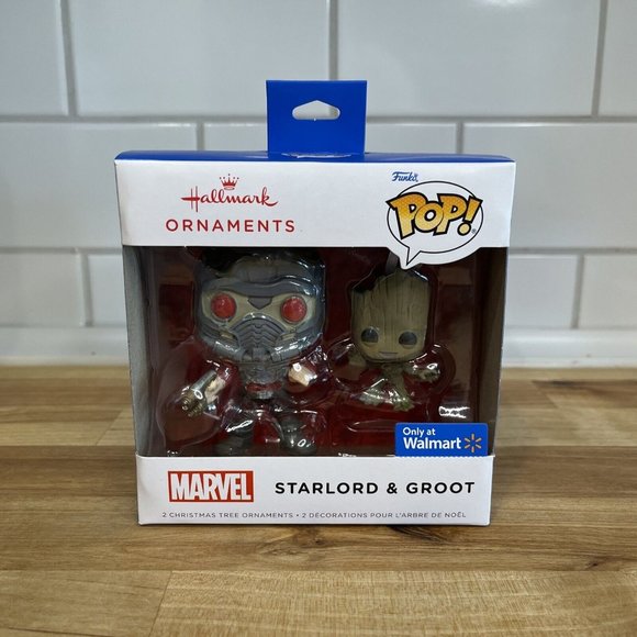 Hallmark Other - Hallmark Funko Pop! Marvel Starlord & Groot 2022 Ornament Christmas